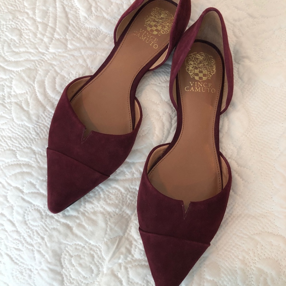 Vince Camuto suede flats.
